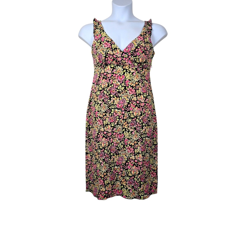 The Limited Womens Sleeveless Pink Floral Print V-neck Dress Size 6 NWT